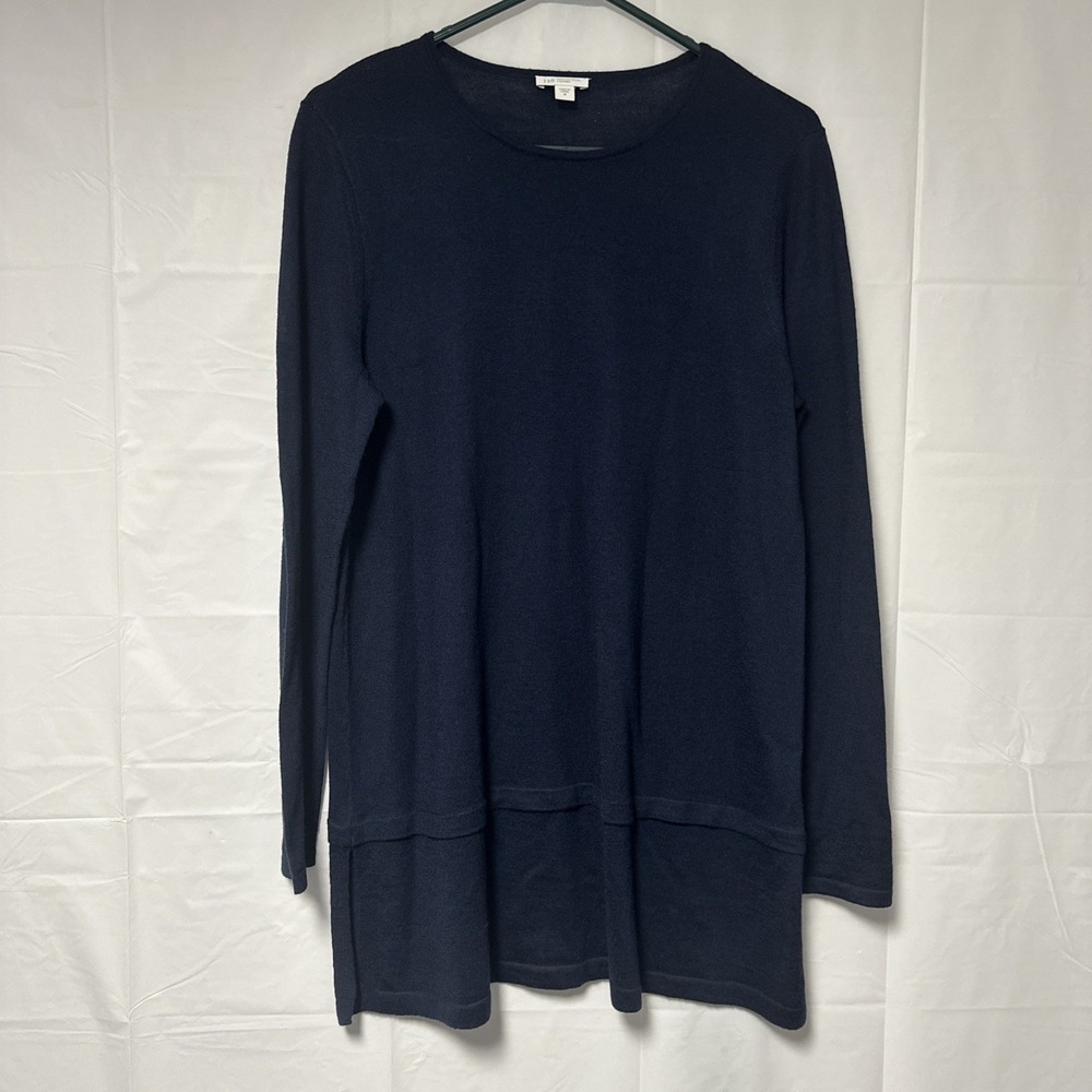J Jill Womens Jjill Washable Merino Wool Shirt Top Blouse Size Medium